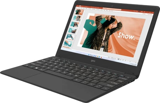 C-Grade Clearance Geo Computers GeoBook 110 11.6 inch Laptop, Intel Celeron N4020, 4GB RAM, 64GB eMMC, HD Display, Wi-Fi, Windows 11 Home in S Mode