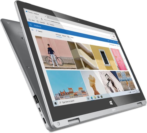 Geo Computers GeoFlex 230 13.3 inch 2-in-1 Laptop, Intel Pentium N4200, 4GB RAM, 128GB SSD, Full HD 1920 x 1080 Touchscreen, Intel HD Graphics 505, Wi-Fi 5, BT, Windows 10 Home in S Mode