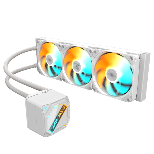 Gigabyte GAMING 360 ICE All-in-One 360mm Liquid CPU Cooler in White