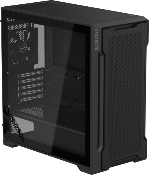 Gigabyte C102 GLASS Mid Tower Gaming Case - Black 
