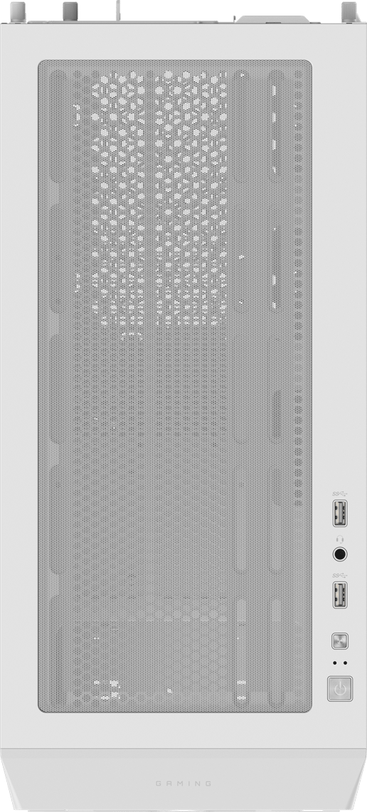 Gigabyte C102 GLASS ICE Mid Tower Gaming Case - White 