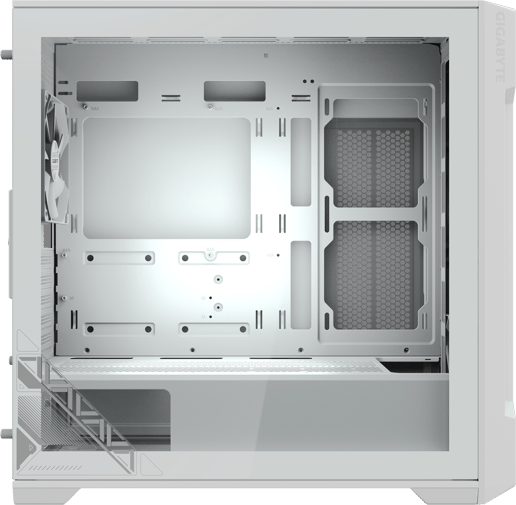Gigabyte C102 GLASS ICE Mid Tower Gaming Case - White 