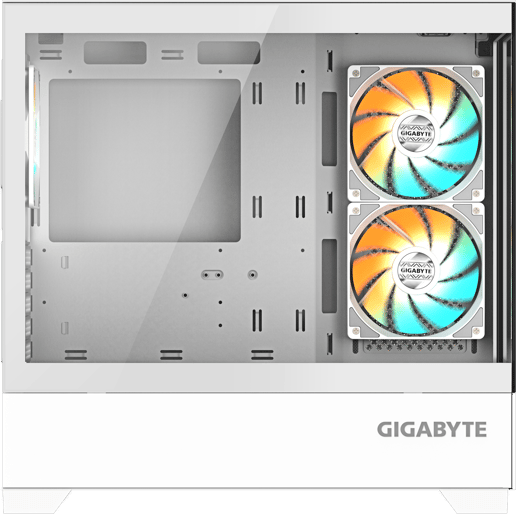 Gigabyte C201 PANORAMIC ICE Mid Tower Gaming Case - White 