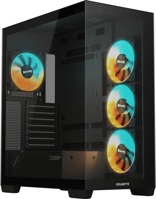 Gigabyte C500 PANORAMIC STEALTH Mid Tower Gaming Case - Black 