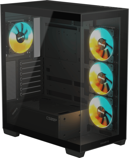 Gigabyte C500 PANORAMIC STEALTH Mid Tower Gaming Case - Black 