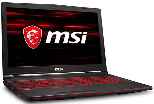 MSI GL63 9SD 15.6" Gaming Laptop - Core i7 2.6GHz, 16GB RAM, 1TB