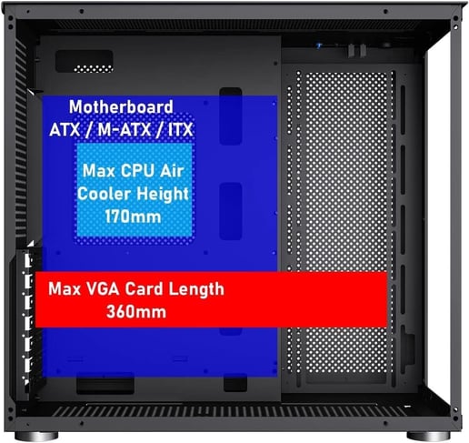 GameMax Infinity Mid Tower Case - Black 