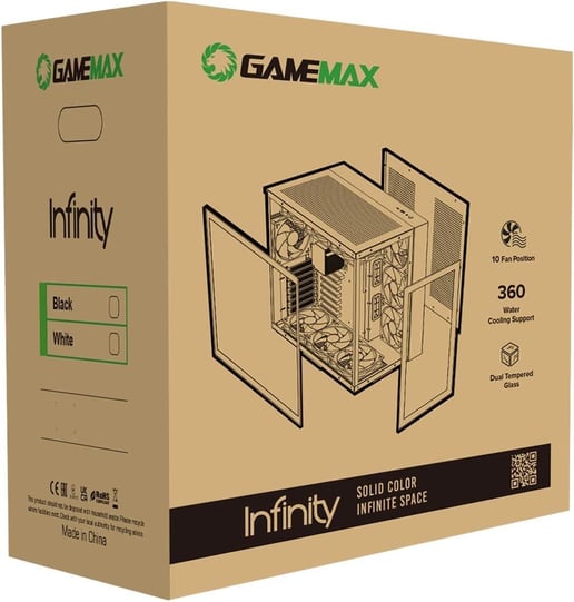 GameMax Infinity Mid Tower Case - Black 