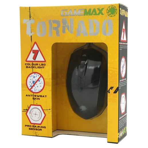 GameMax Tornado Gaming Mouse with 7 Colour LED
