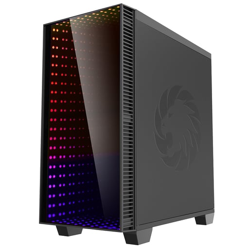 GameMax Abyss Mini Mid Tower Gaming Case - Black 