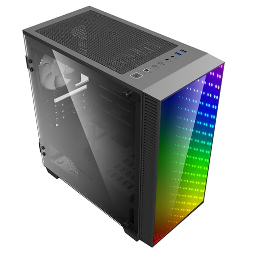 GameMax Abyss Mini Mid Tower Gaming Case - Black 