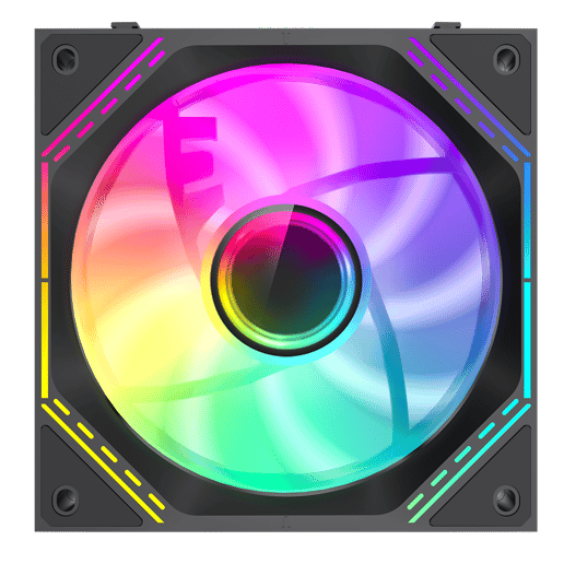 GameMax FN12A-S3I 120mm Infinity ARGB PWM Chassis Fan Triple Pack in Black