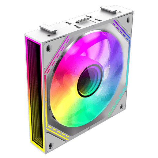 GameMax FN12A-S3I 120mm Infinity ARGB PWM Chassis Fan Triple Pack in White