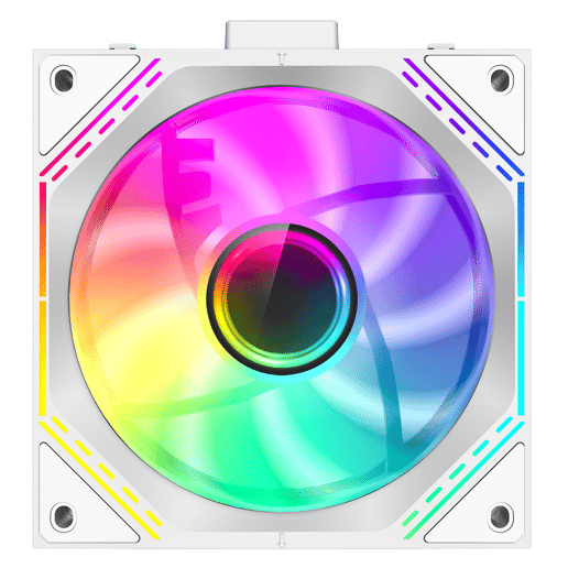 GameMax FN12A-S3I 120mm Infinity ARGB PWM Chassis Fan Triple Pack in White