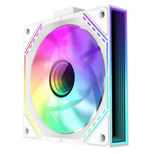 GameMax FN12A-S3I 120mm Infinity ARGB PWM Chassis Fan Triple Pack in White