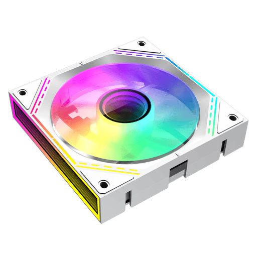 GameMax FN12A-S3I 120mm Infinity ARGB PWM Chassis Fan Triple Pack in White