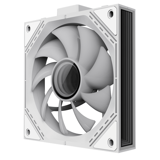 GameMax FN12A-S3I 120mm Infinity ARGB PWM Chassis Fan Triple Pack in White
