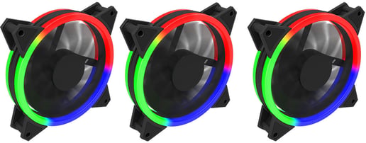 GameMax RGB Kit, 3x Velocity Fans, 1x Viper Strip, 1 x Hub
