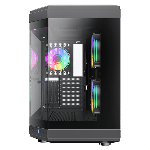GameMax Hype Mid Tower Gaming PC Case - Black 