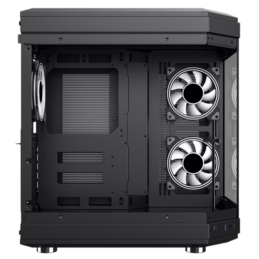 GameMax Hype Mid Tower Gaming PC Case - Black 