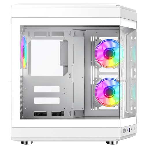 GameMax Hype Mid Tower Gaming Case - White 
