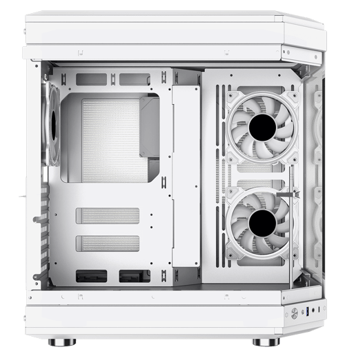 GameMax Hype Mid Tower Gaming Case - White 