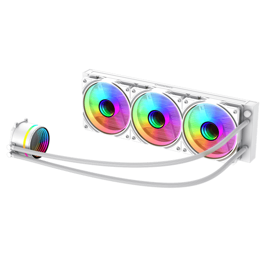 GameMax Iceburg 360mm ARGB AiO Liquid CPU Cooler in White