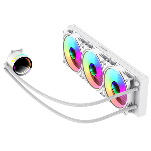 GameMax Iceburg 360mm ARGB AiO Liquid CPU Cooler in White