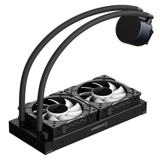 GameMax Ice Chill 240V 240mm ARGB AiO Liquid CPU Cooler in Black