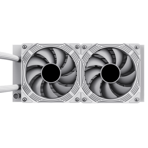GameMax Ice Chill 240V 240mm ARGB AiO Liquid CPU Cooler in White