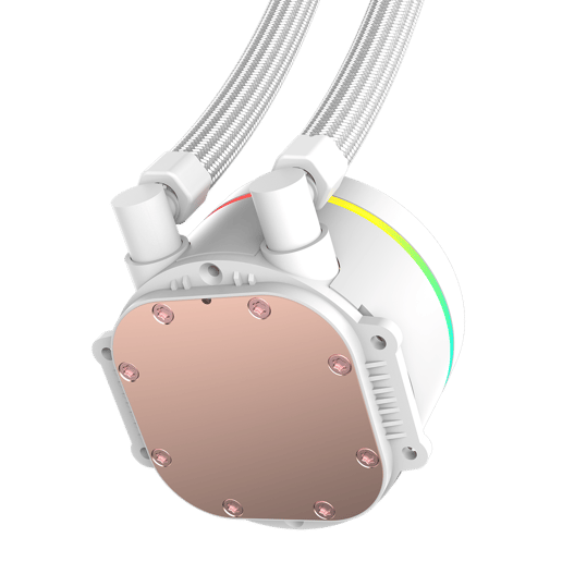 GameMax Ice Chill 240V 240mm ARGB AiO Liquid CPU Cooler in White