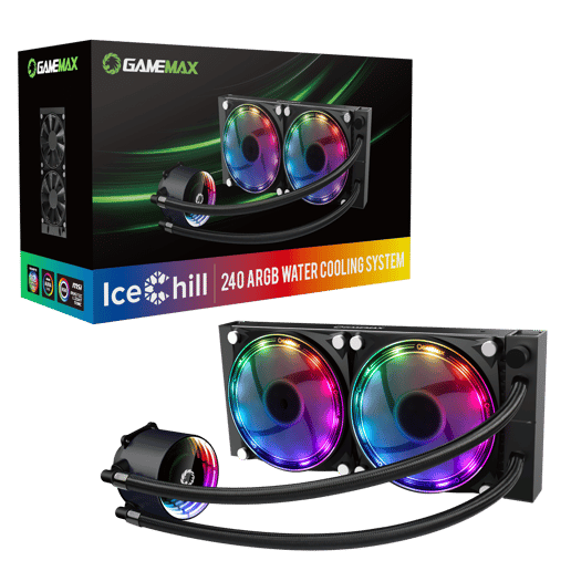 GameMax Ice Chill 240mm ARGB AiO CPU Liquid Cooler