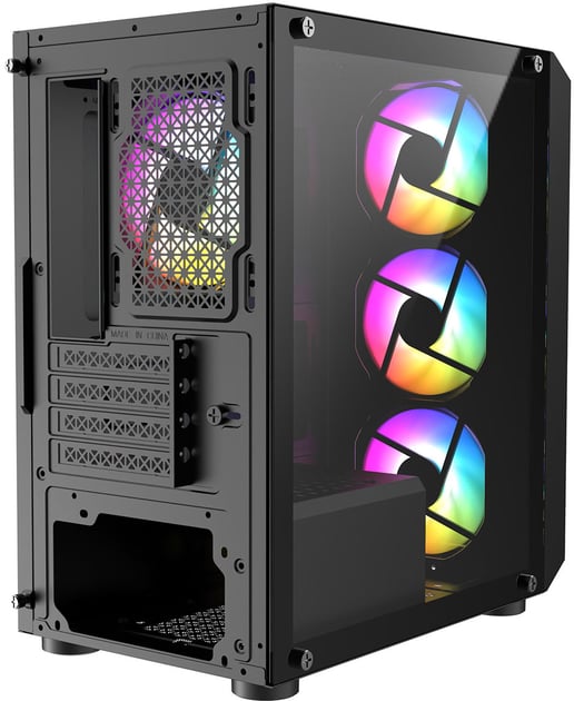 GameMax Icon Mid Tower Gaming Case - Black 