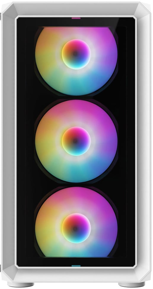 GameMax Icon Mid Tower Gaming Case - White 