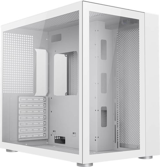 GameMax Infinity Mid Tower Tempered Glass PC Case - White