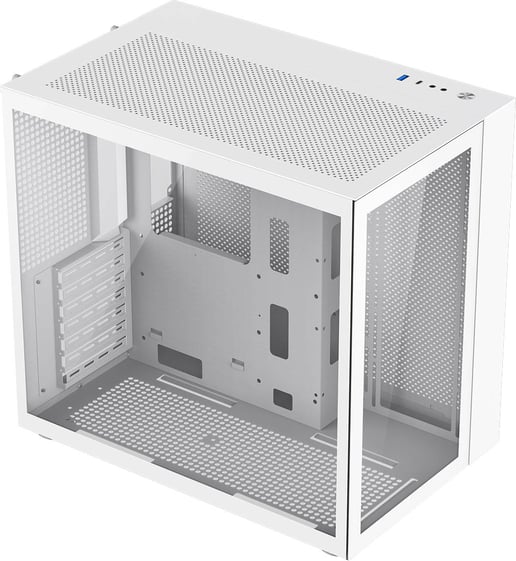 GameMax Infinity Mid Tower Tempered Glass PC Case - White