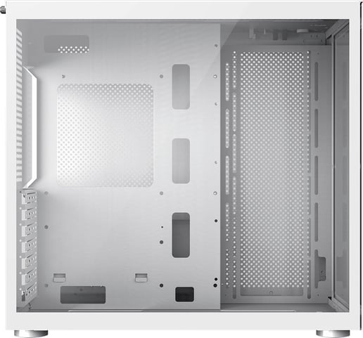 GameMax Infinity Mid Tower Tempered Glass PC Case - White