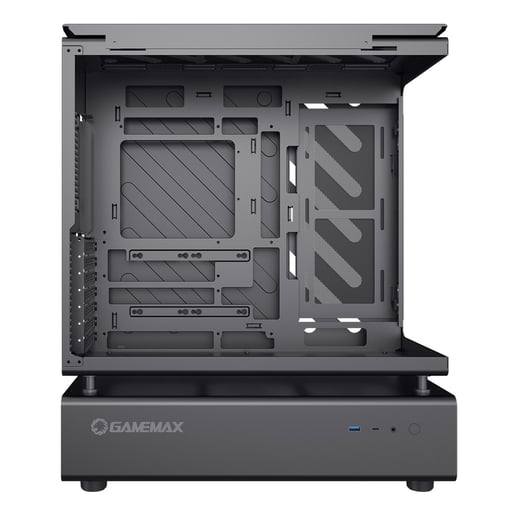 GameMax N80 Mid Tower Gaming Case - Black 