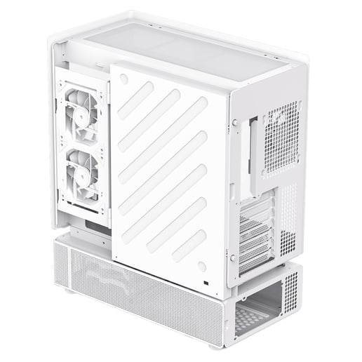 GameMax N80 Mid Tower Gaming Case - White 