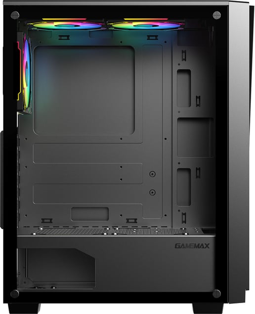 GameMax Prism Mid Tower Gaming Case - Black 