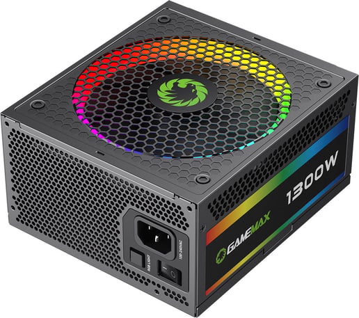1300W GameMax RGB Modular 80 Plus Platinum PSU