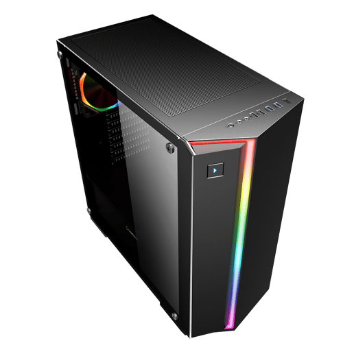 GameMax Starlight Mid Tower Gaming Case - Black 