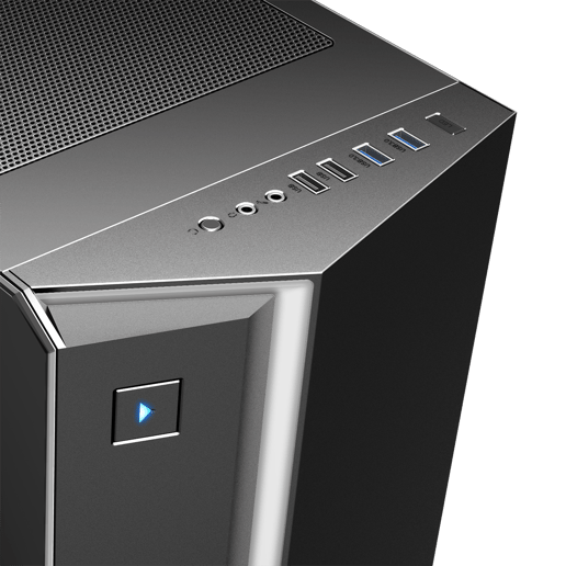 GameMax Starlight Mid Tower Gaming Case - Black 