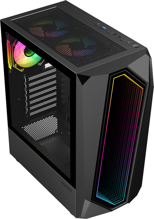 GameMax Time Bandit Mid Tower Gaming Case - Black 