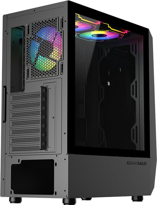 GameMax Time Bandit Mid Tower Gaming Case - Black 