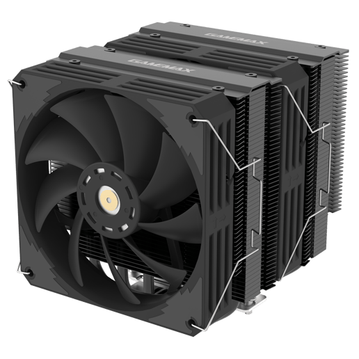 GameMax Rampage Twin600 Dual-Tower CPU Cooler in Black