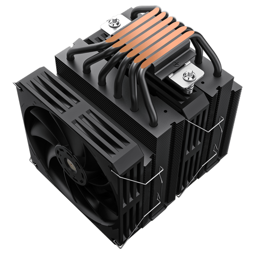 GameMax Rampage Twin600 Dual-Tower CPU Cooler in Black