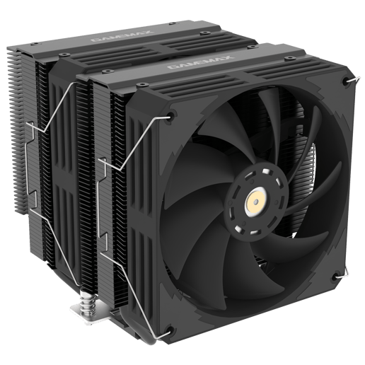 GameMax Rampage Twin600 Dual-Tower CPU Cooler in Black