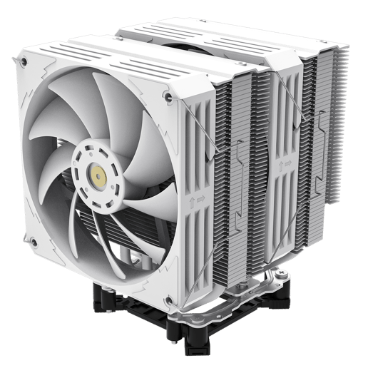 GameMax Rampage Twin600 Dual-Tower CPU Cooler in White