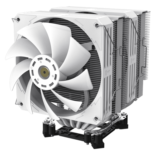 GameMax Rampage Twin600 Dual-Tower CPU Cooler in White